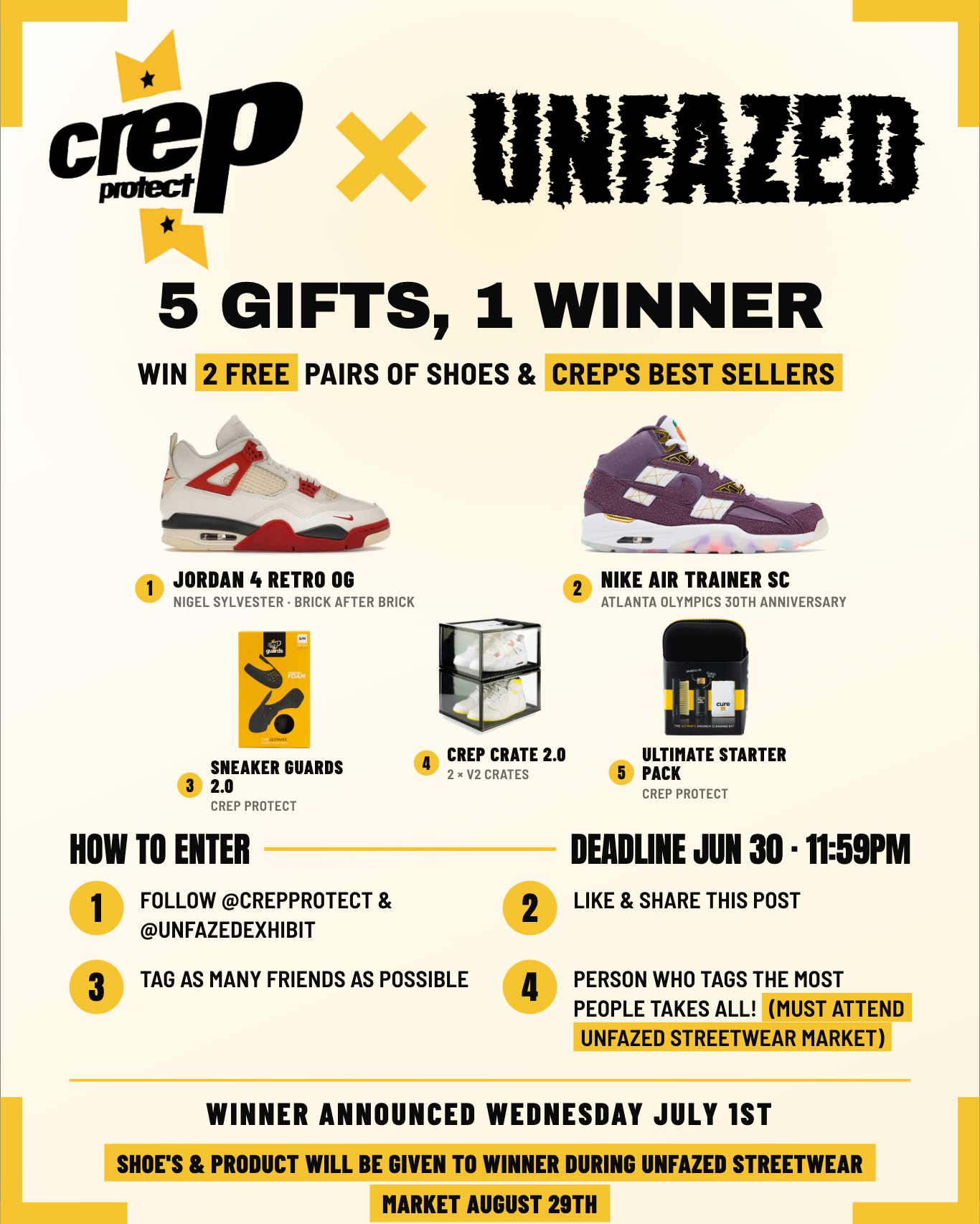 Crep Protect x Unfazed · 5 gifts 1 winner